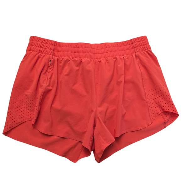 Athleta Pants - Athleta Hustle Orange Built In Undies Athletic Running Hiking Women's Shorts M